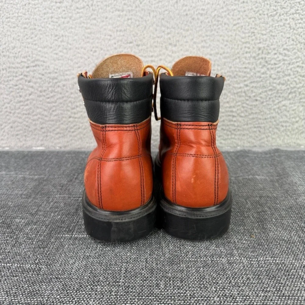 Red Wing Boots Men 6 E Oro Russet Leather Moc Toe SuperSole USA Made 8804